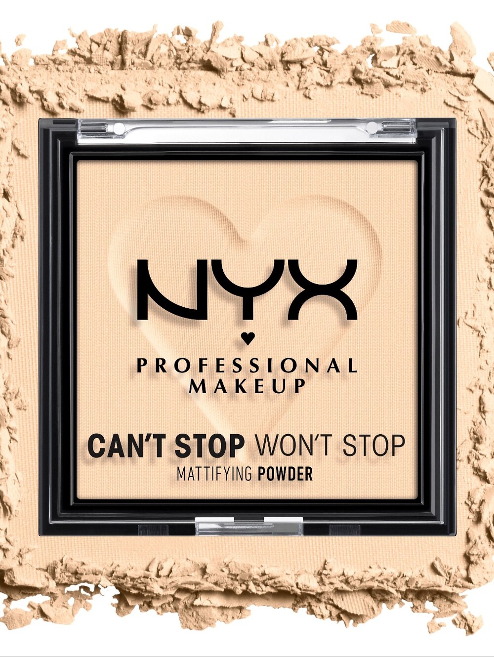 2 x NYX Can't Stop Won't Stop Mattifying Pressed Powder, Fair